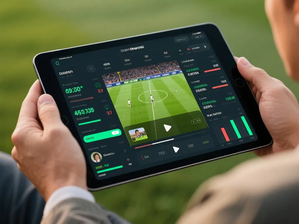 iPad直播观赛界面展示