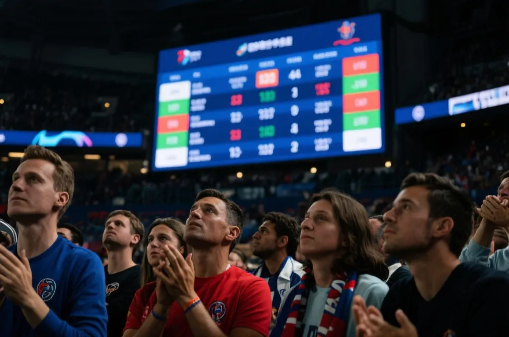 球迷关注世界杯积分与排名变化